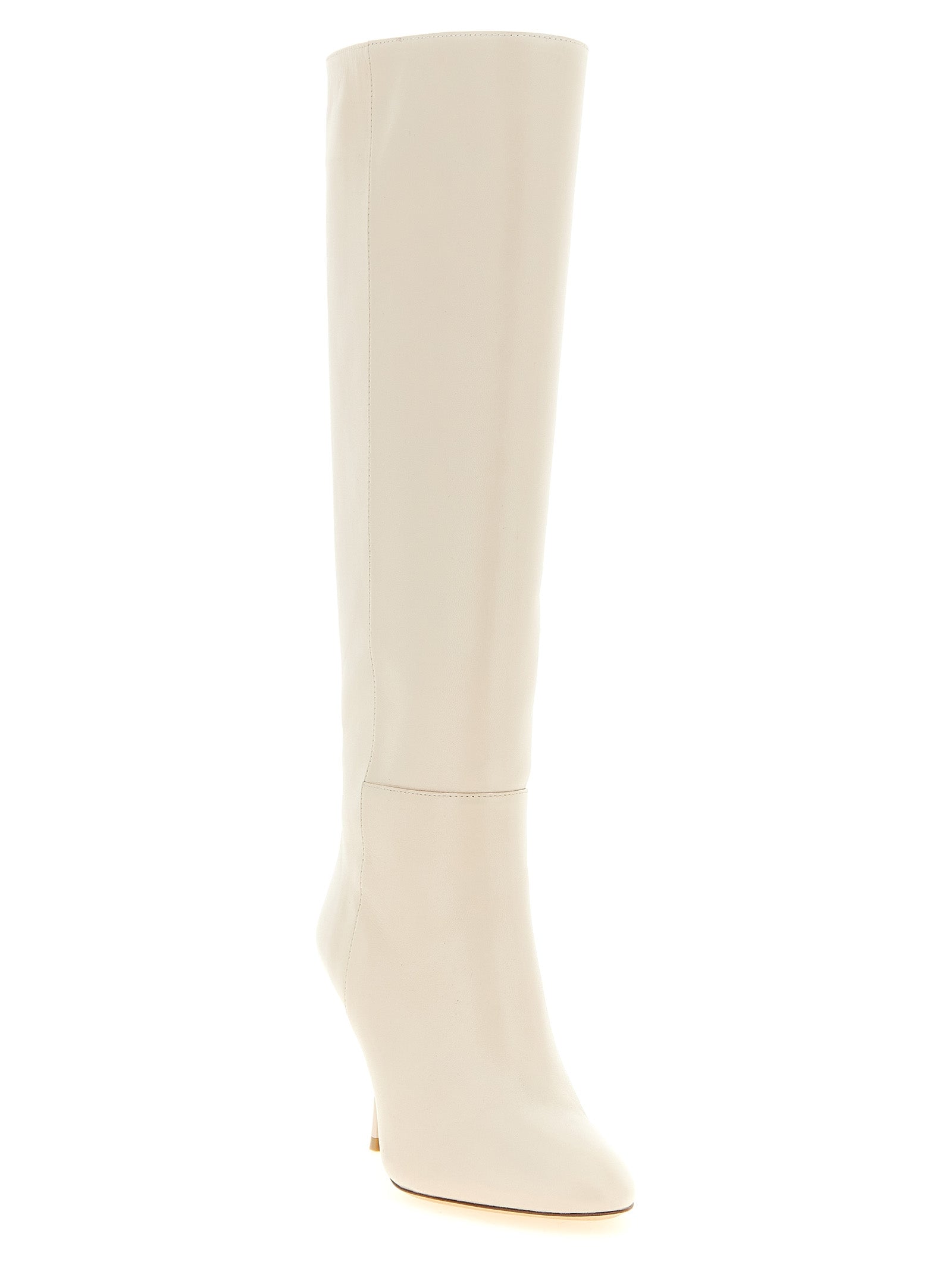 Madison Boot White Lamb Leather Over The Knee