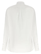 White Cotton Tuxedo Shirt