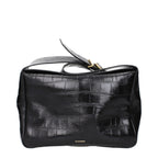 Black Leather Crossbody Bag