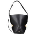 Black Leather Crossbody Bag