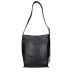 Black Leather Crossbody Bag