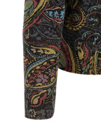 Multicolor Paisley Wool Crewneck Sweater