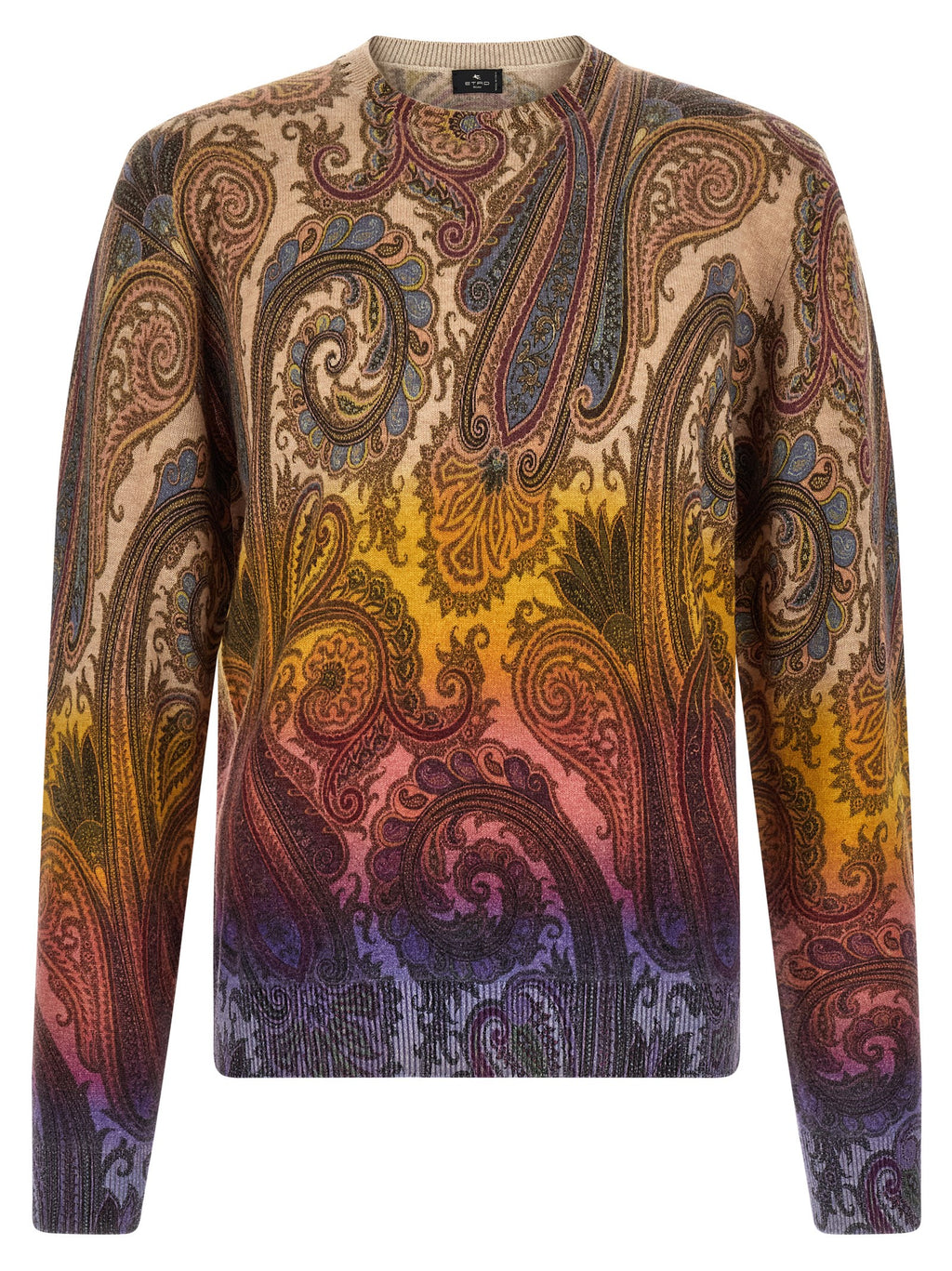 Multicolor Paisley Wool Cardigan