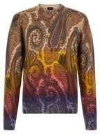 Multicolor Paisley Wool Cardigan