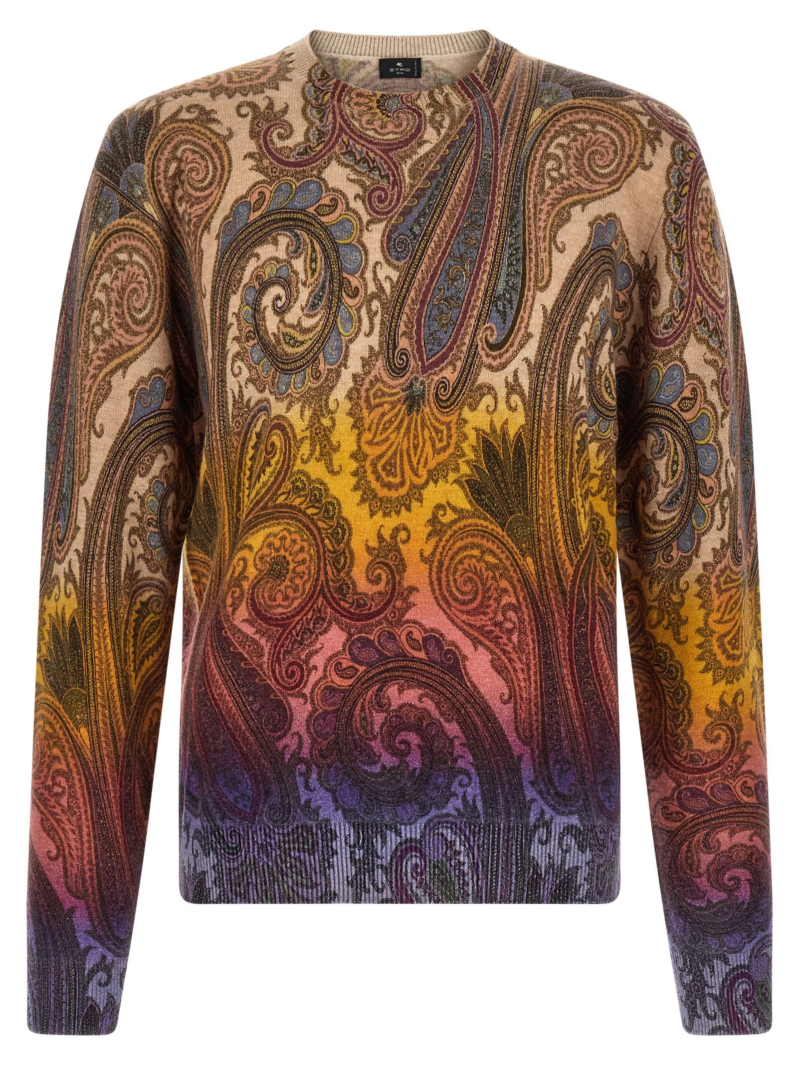 Multicolor Paisley Wool Cardigan