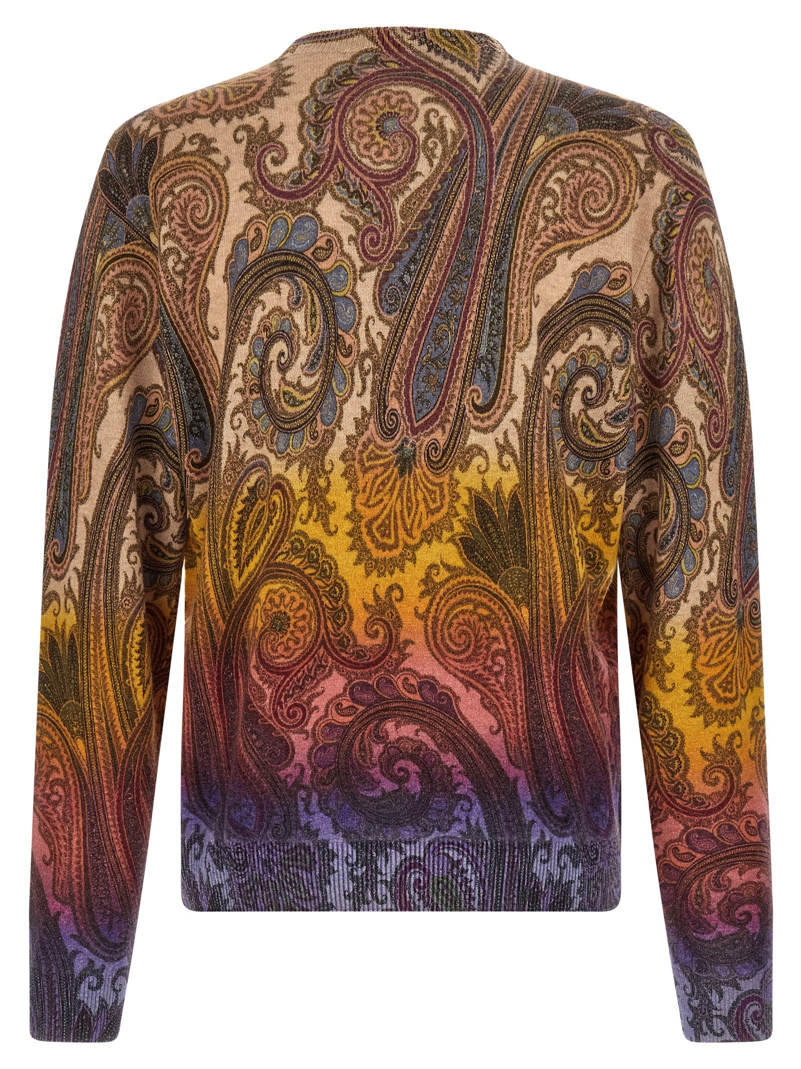Multicolor Paisley Wool Cardigan
