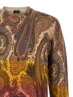 Multicolor Paisley Wool Cardigan
