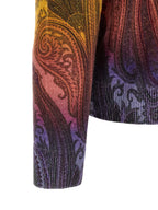 Multicolor Paisley Wool Cardigan