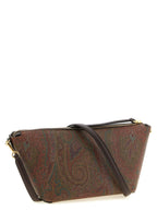 Brown Cotton Paisley Arnica Crossbody Bag