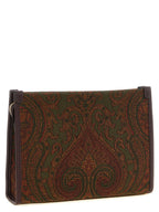 Multicolor Polyester Paisley Jacquard Pouch
