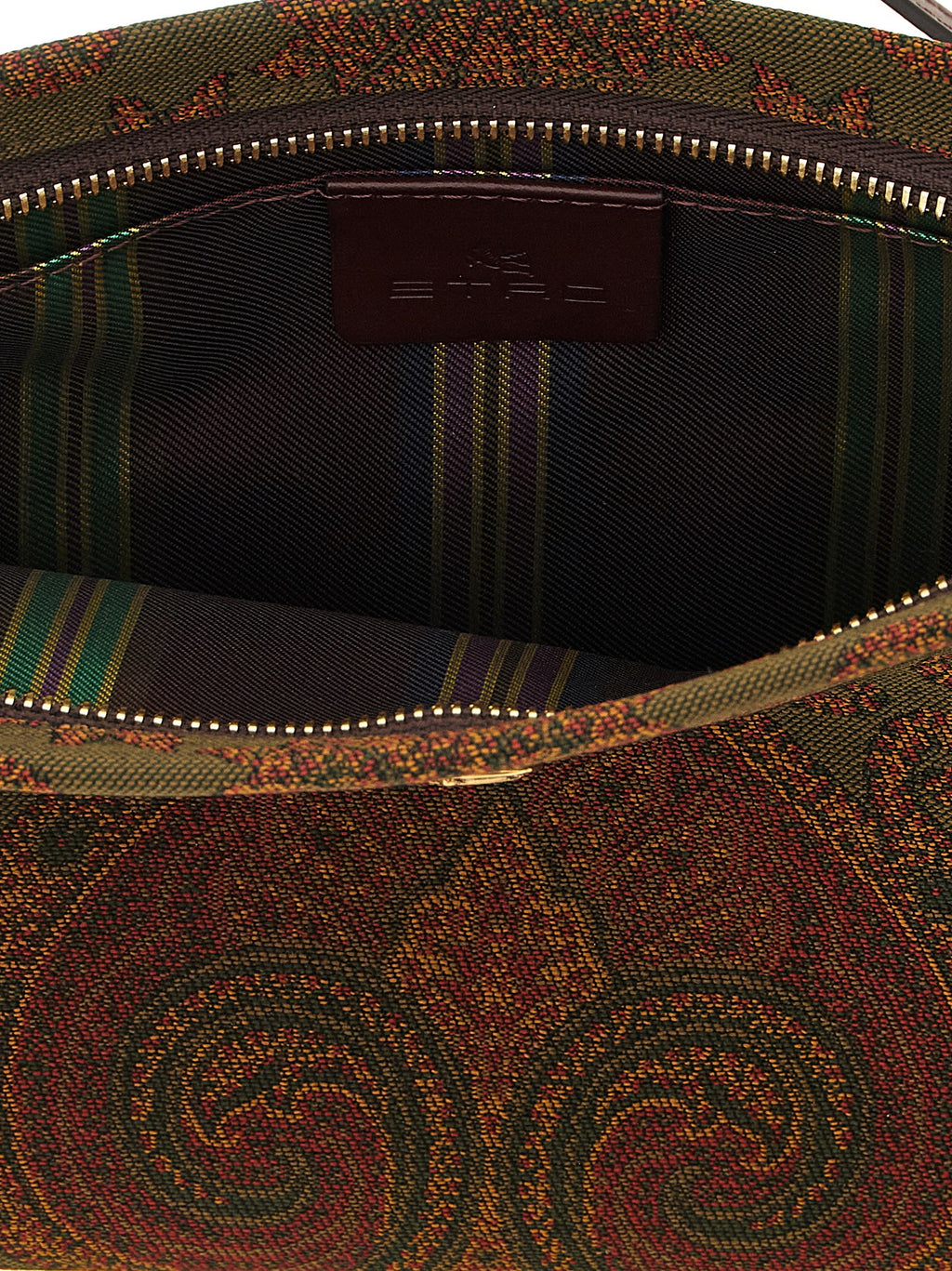 Multicolor Polyester Paisley Jacquard Pouch