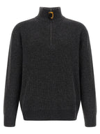 Steel Gray Wool & Cotton Cardigan