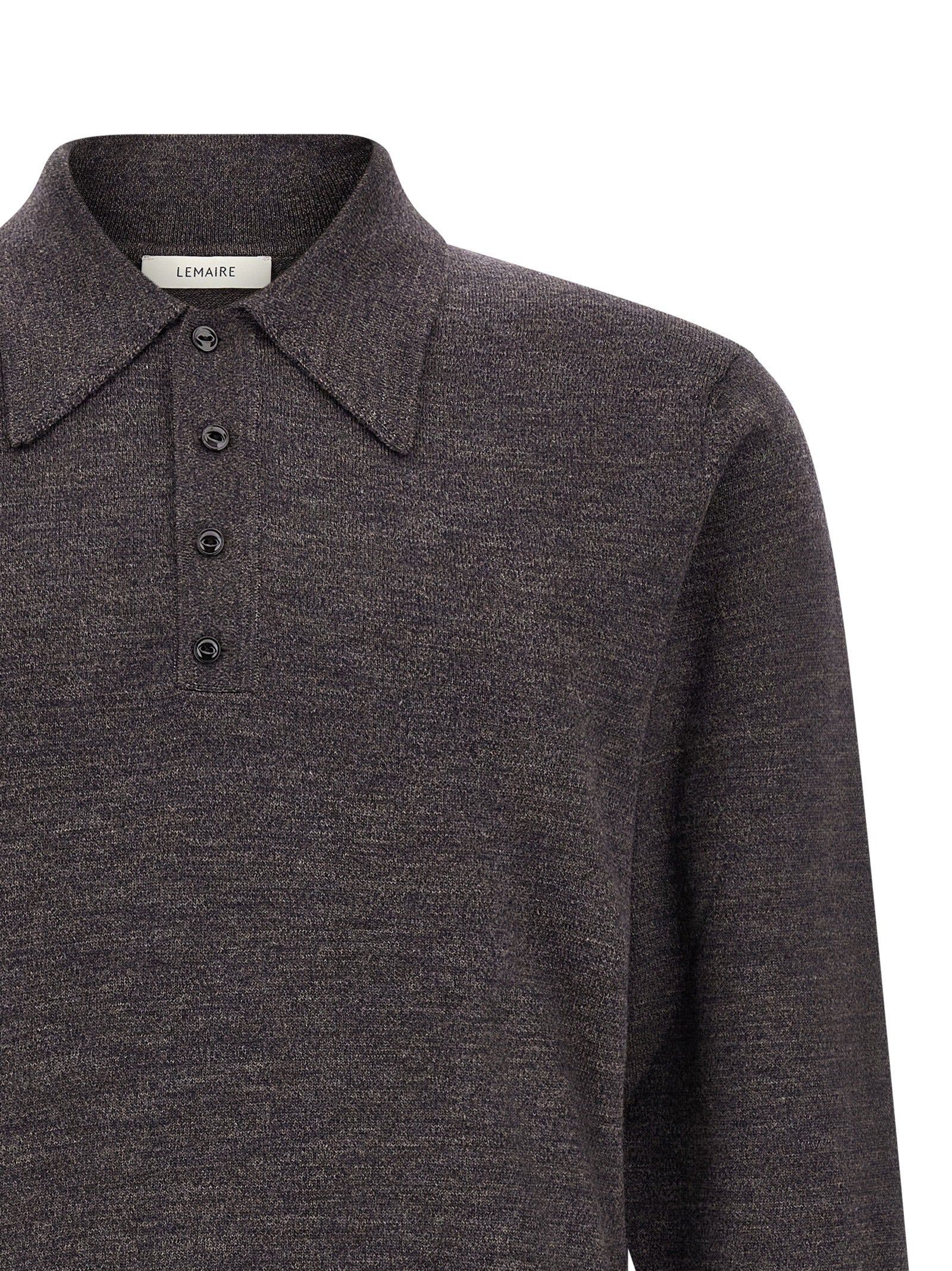 Fine Merino Wool Long‑Sleeve Polo