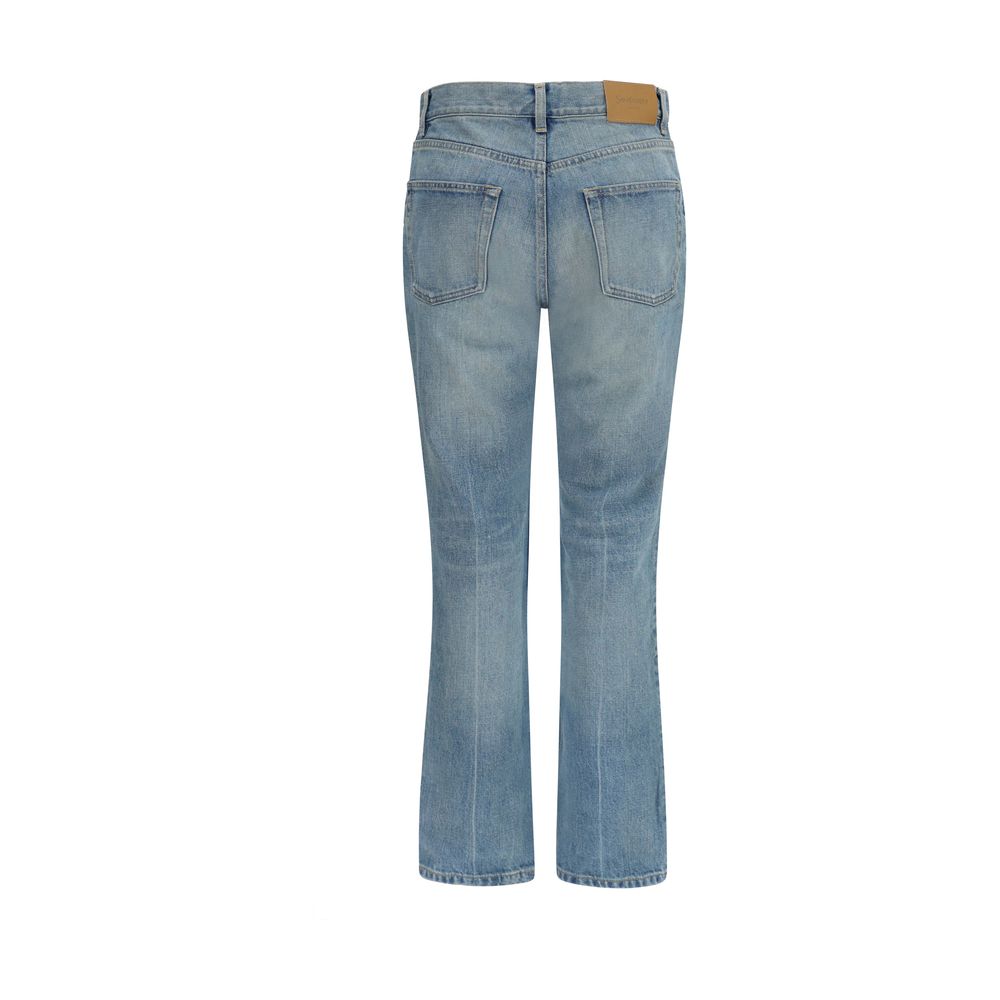 Cotton Straight-Leg Jeans