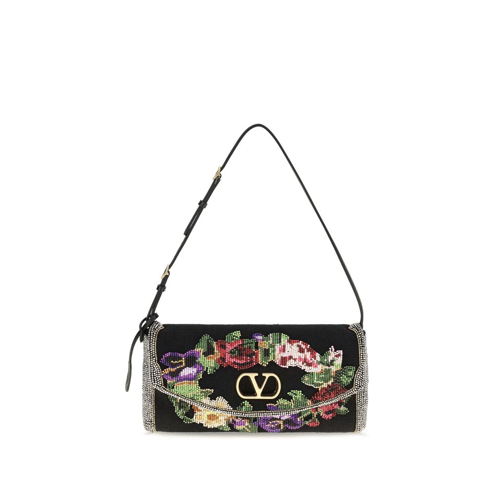 Small Silk Satin Devain Shoulder Bag