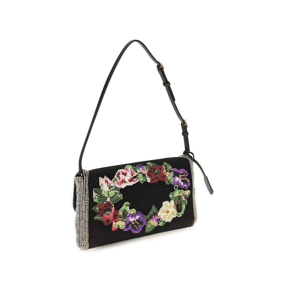 Small Silk Satin Devain Shoulder Bag