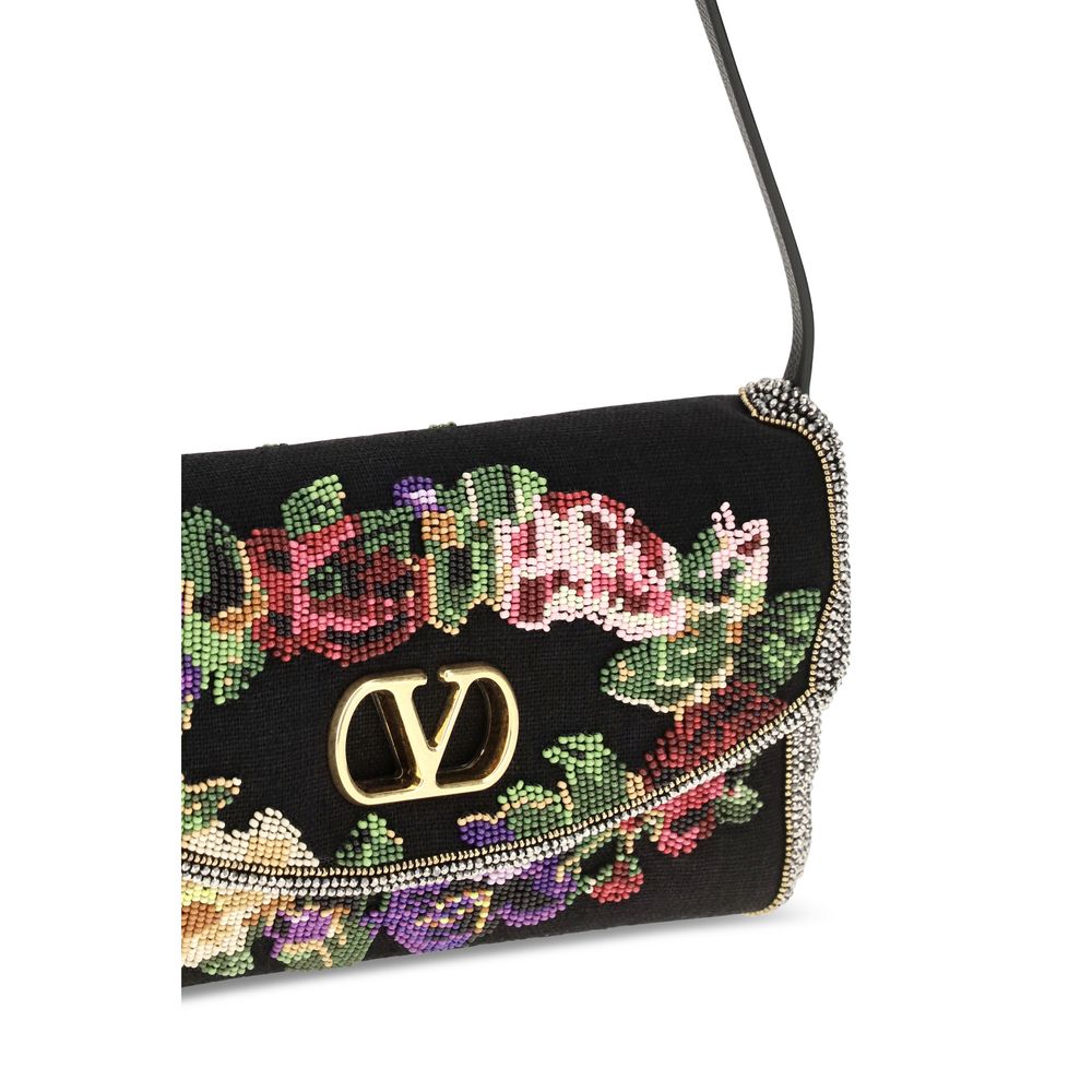 Small Silk Satin Devain Shoulder Bag