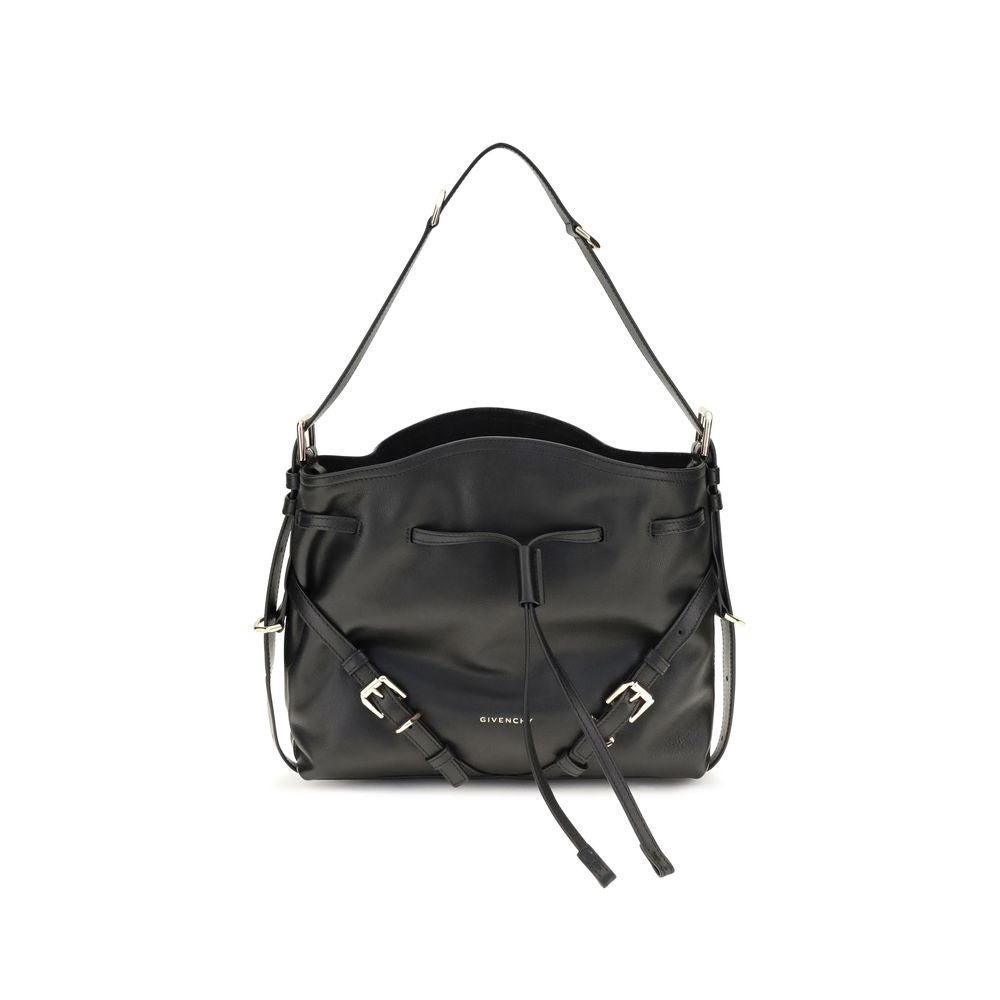 Glossy Calfskin Voyou Bucket Handbag