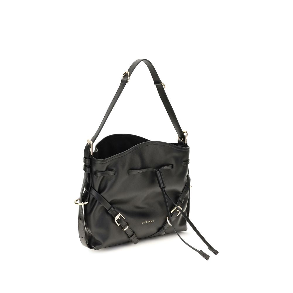 Glossy Calfskin Voyou Bucket Handbag