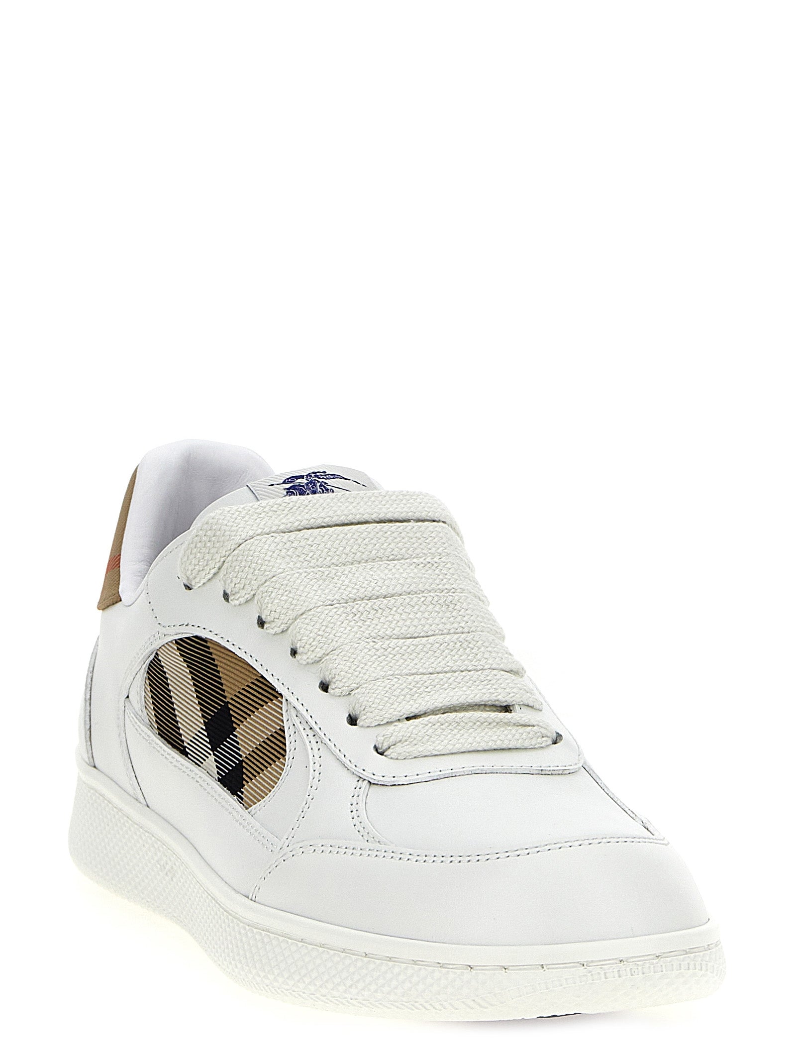 Beige Leather Terrace Sneakers
