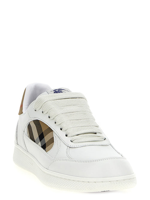 Beige Leather Terrace Sneakers
