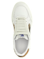 Beige Leather Terrace Sneakers