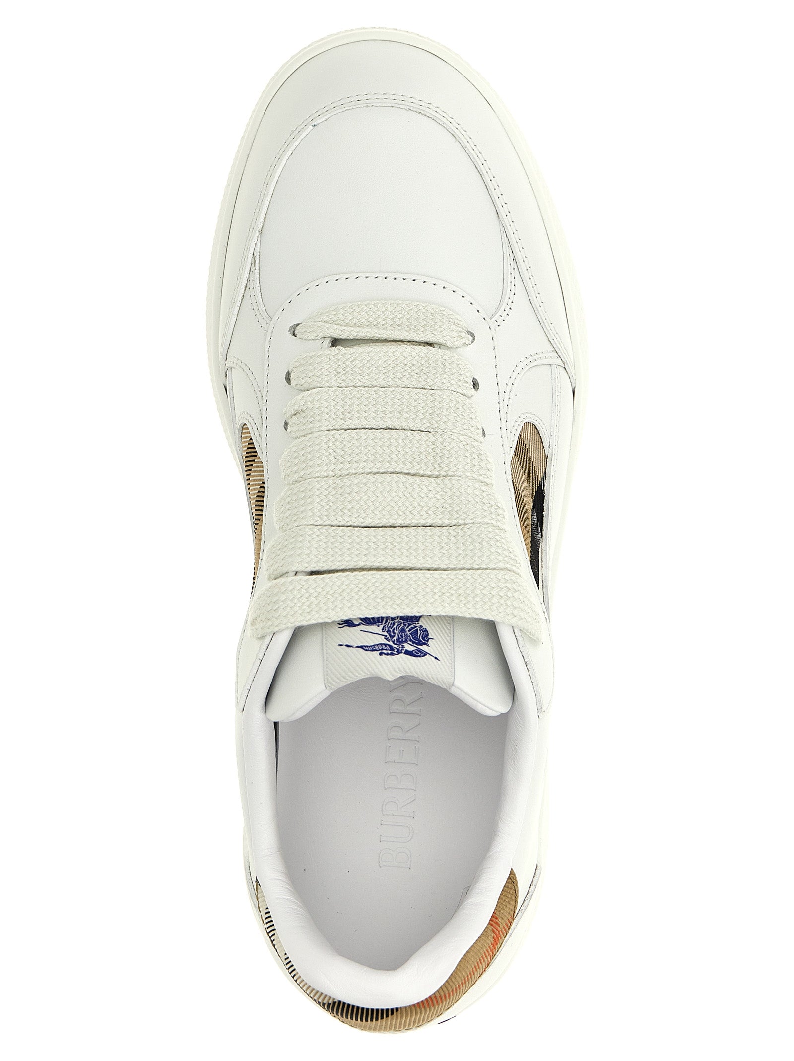Beige Leather Terrace Sneakers