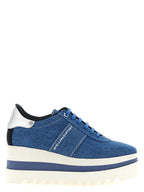 Sneakelyse Blue EVA Wedge Sandals