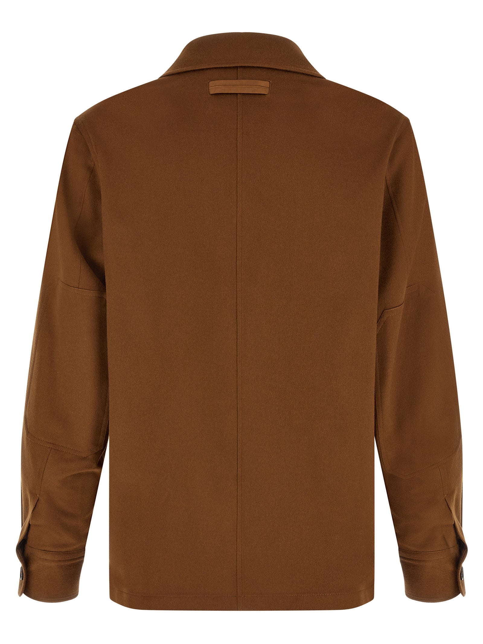Cashmere Overshirt in Tobacco