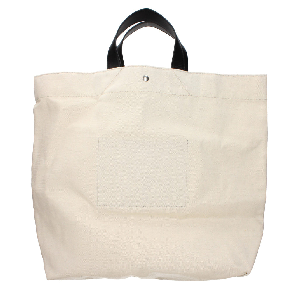 Beige Fabric Handbag