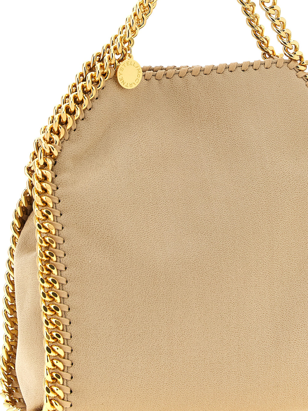 Beige Polyester Mini Shoulder Bag