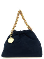 Suede‑Effect Falabella Mini Drawstring Crossbody Bag