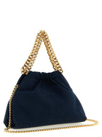 Suede‑Effect Falabella Mini Drawstring Crossbody Bag