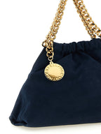 Suede‑Effect Falabella Mini Drawstring Crossbody Bag