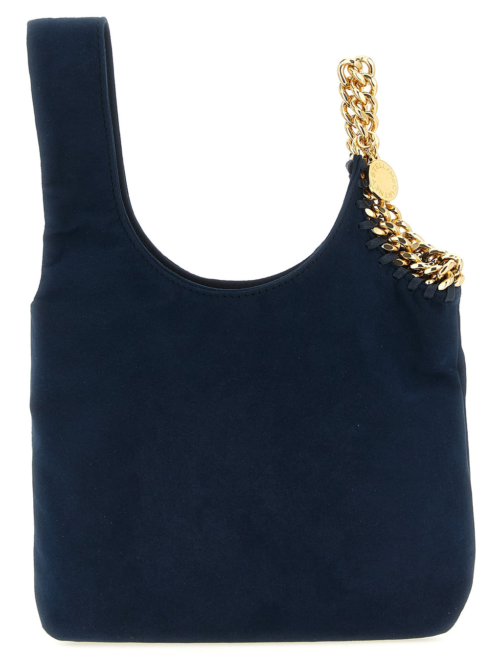 Navy Blue Polyamide Wrist Bag