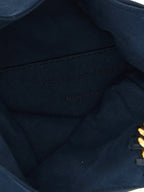 Navy Blue Polyamide Wrist Bag