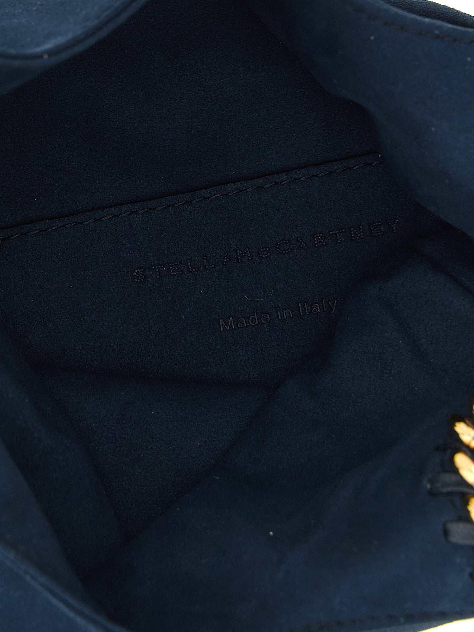 Navy Blue Polyamide Wrist Bag