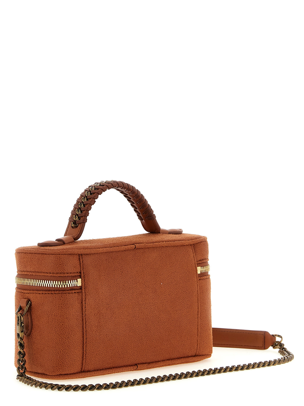 Eco Shaggy Deer Structured Vanity Case Bag