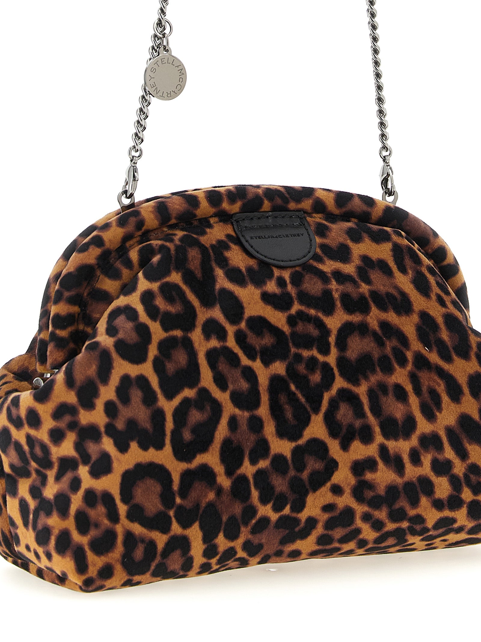 Technical Velvet Falabella Soft Clutch