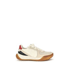 Ivory Nylon, Suede & Leather City Trek Sneakers