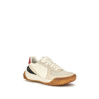 Ivory Nylon, Suede & Leather City Trek Sneakers