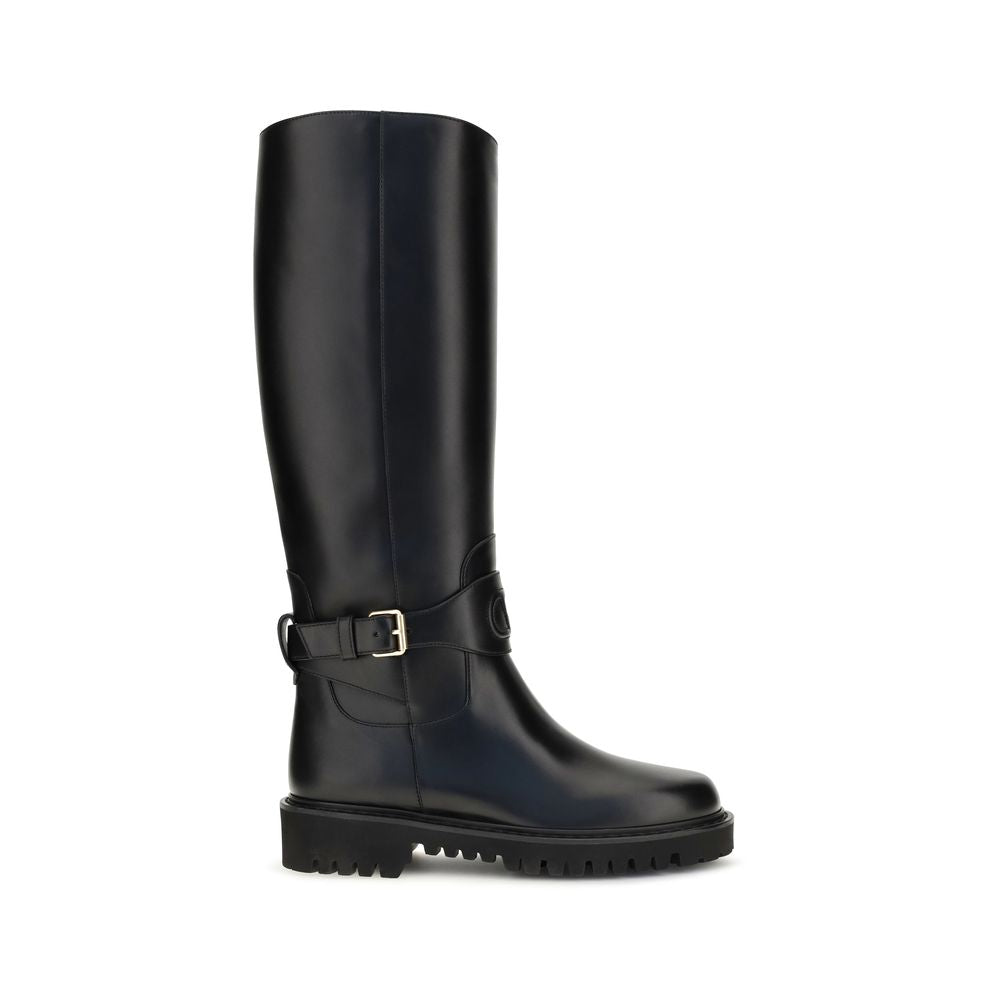 Calfskin VLogo Signature High Boots