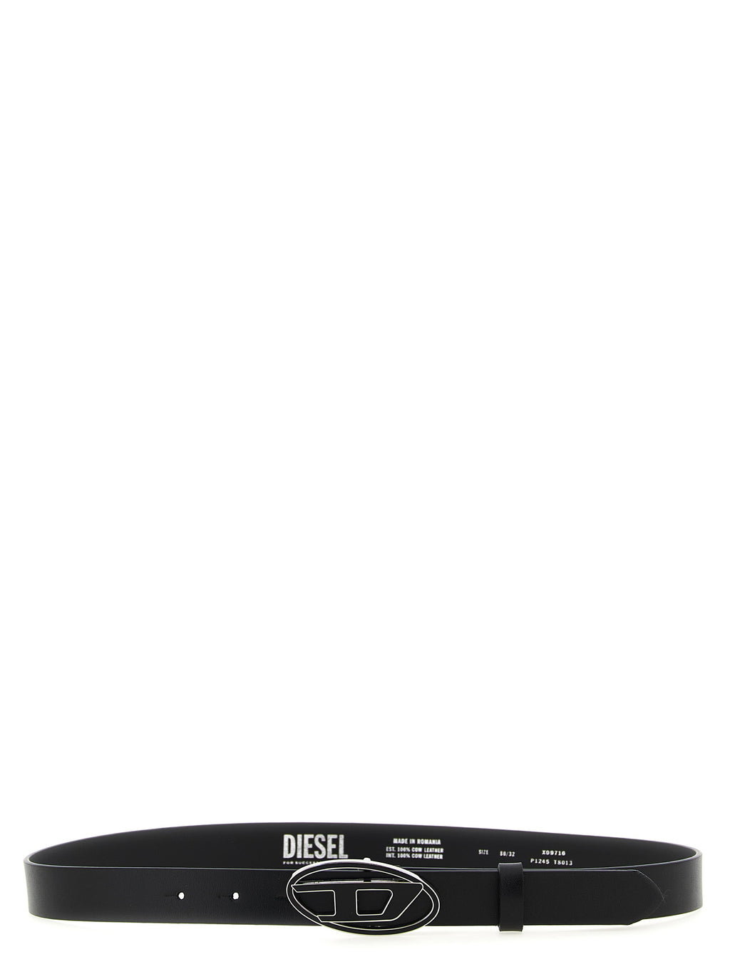 Black Smooth Leather Belt