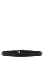 Black Smooth Leather Belt