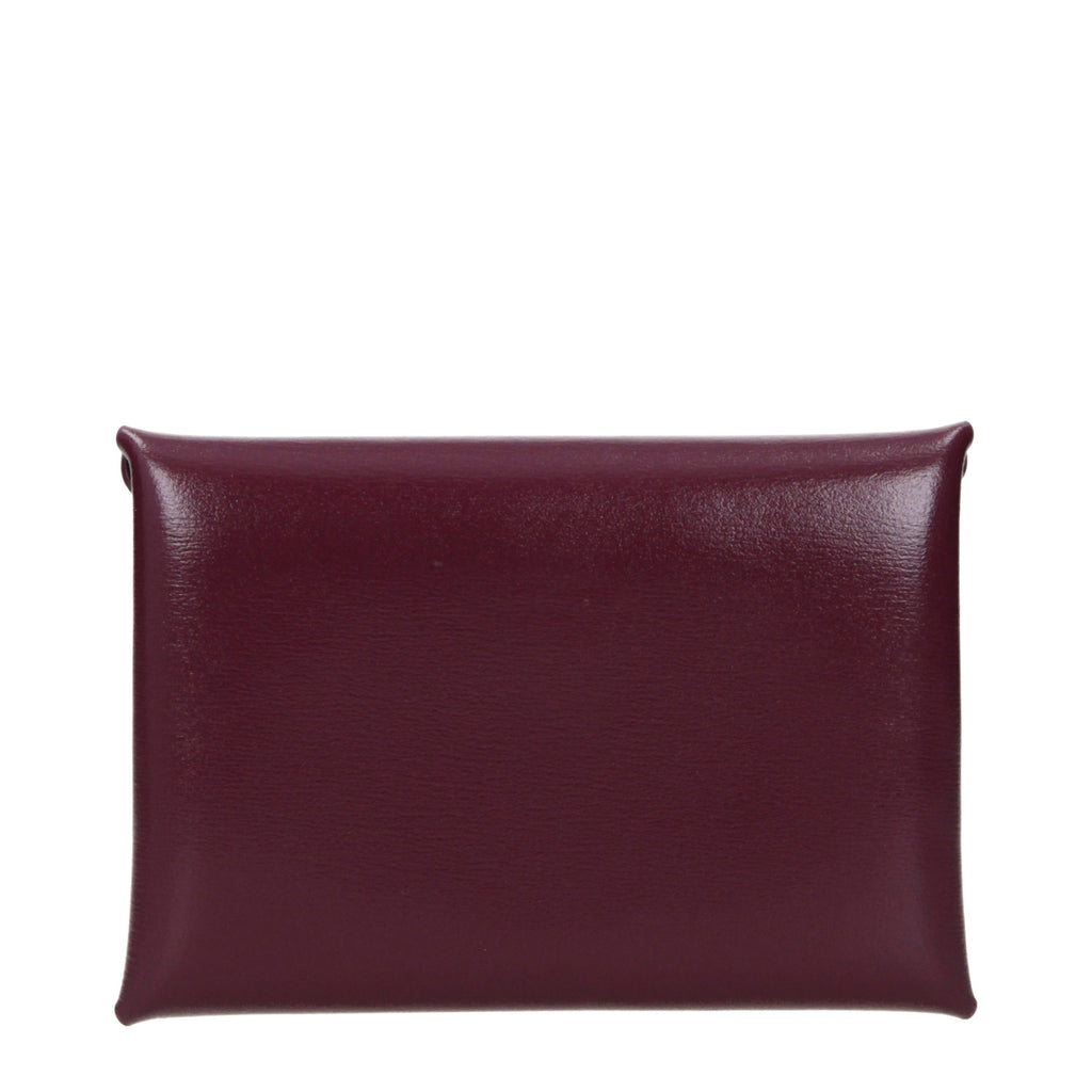 Red Leather Coin Purse