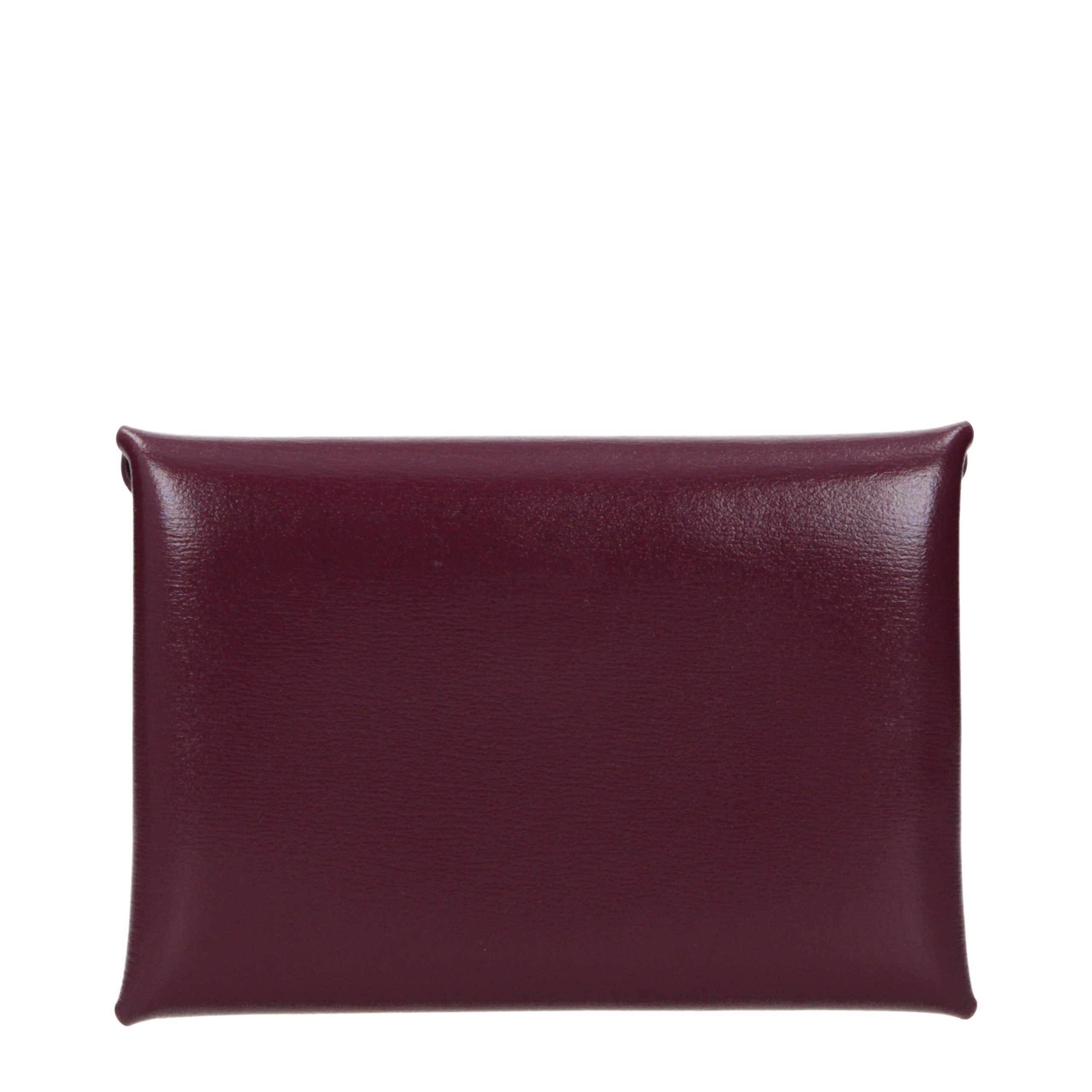 Red Leather Coin Purse