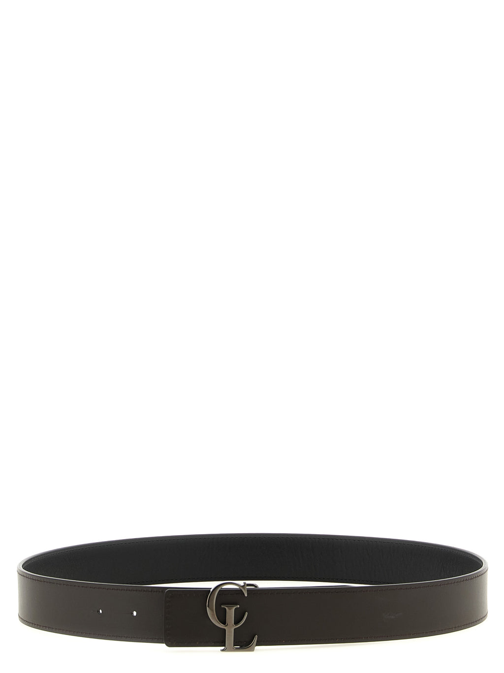 Reversible Calfskin Leather Belt – Black & Dark Brown