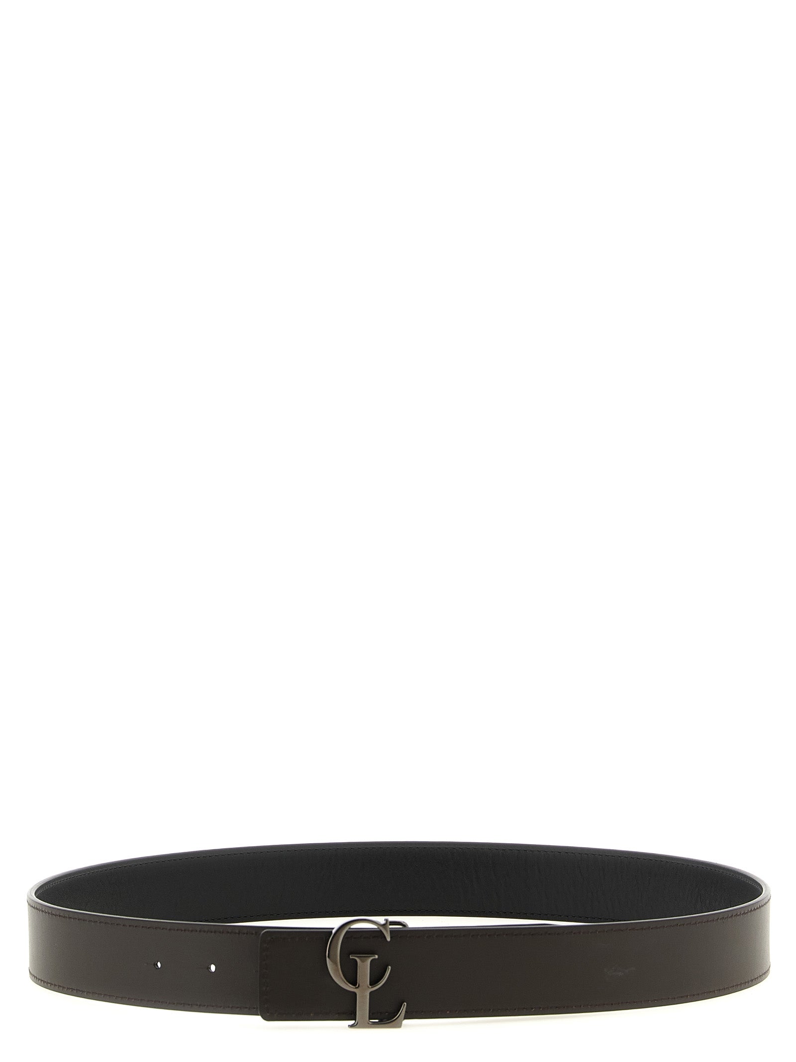Reversible Calfskin Leather Belt – Black & Dark Brown