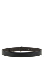 Reversible Calfskin Leather Belt – Black & Dark Brown