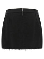 Fog Cutoff Ramie Mini Skirt